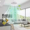 Smart 3 In 1 Ceiling Fan With Remote Control Lighting E27 Conversion Base 85-265v Lighting Base Suitable for Bedroom and Living 6