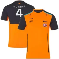New F1 Race Car Lando Norris Team T-shirt McLaren Extreme Sports Racing Suit Breathable Sports Men Short Sleeved Women Tees Tops 1