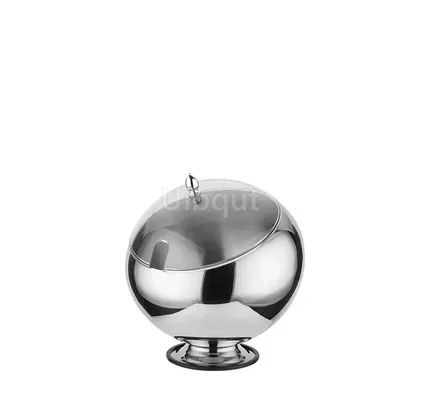 Stainless Steel Oblique-Mouthed Sauce Bowl with Lid