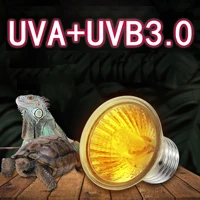 25/50/75W UVA+UVB 3.0 Reptile Lamp Bulb Turtle Basking UV Light Bulbs Heating Lamp Amphibians Lizards Temperature Controller 1Pc 1