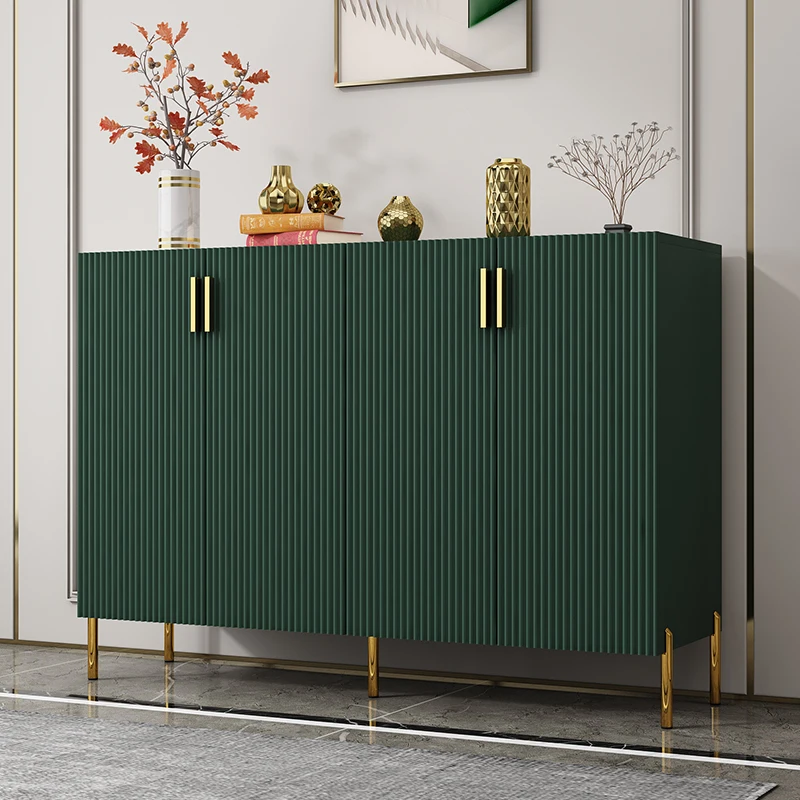 Richmond Ridged Highboard Storage Cabinet, Matte Sage Green, 49% OFF