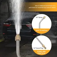 30°/90°/U Shape High Pressure Wash Water Gun Extension Spray Wand Lance Multi-Angled With 1/4" Quick Connect 2