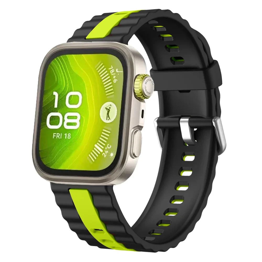 Sprot Two-Color Silicone Strap Bracelet