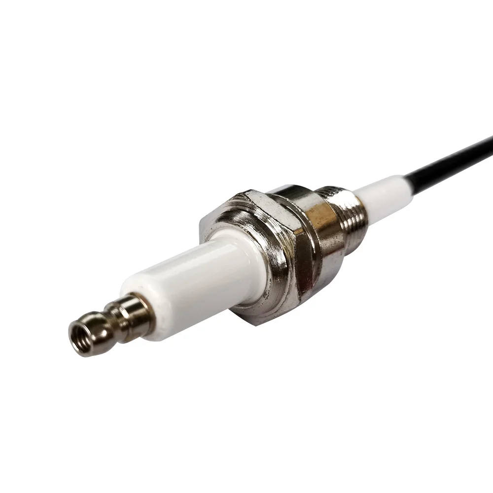 20cm M14 X 1.25 Ignition Electrode Ceramic Pipe Fitting Rod Burner Ion Probe Gas Industrial Furnace Induction Needle Spark Plug