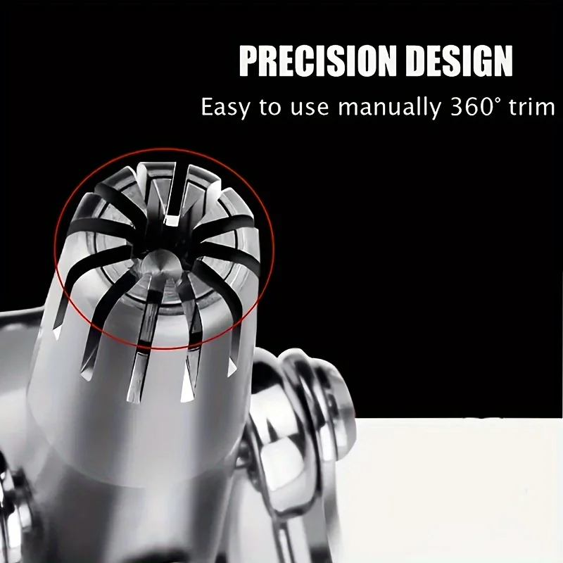 Washable Manual Nose Hair Trimmer For Men And Womens, Stainless Steel, Portable Nose Hair Clipper