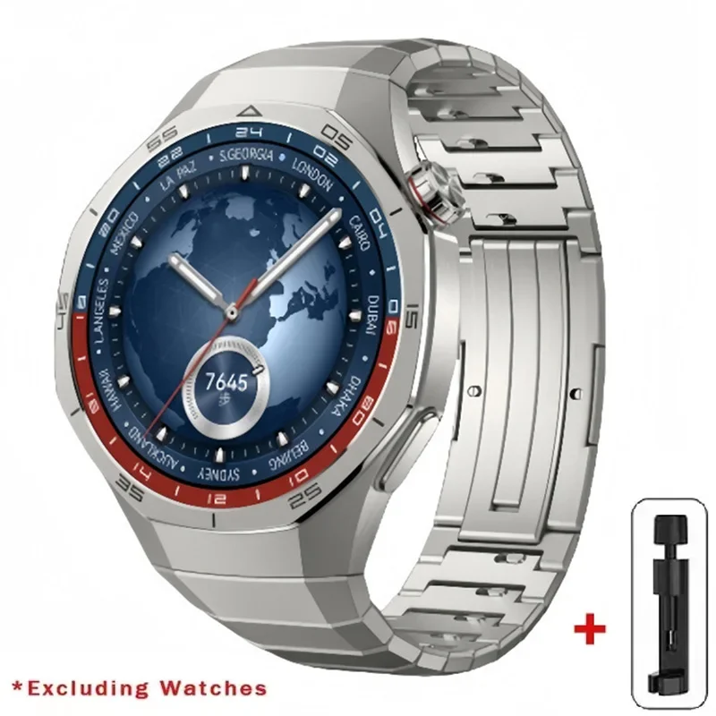 Luxury Titanium Alloy Strap for Huawei Watch GT5 Pro - Premium Metal Bracelet Band