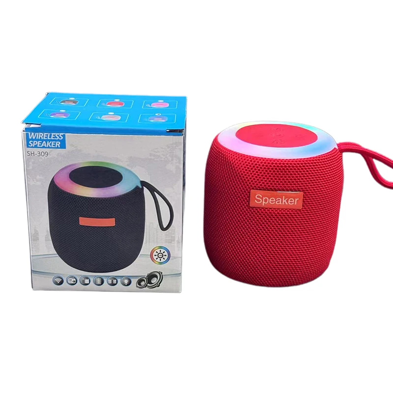 Waterproof Wireless Bluetooth Speaker with RGB Lights and HiFi Stereo Sound