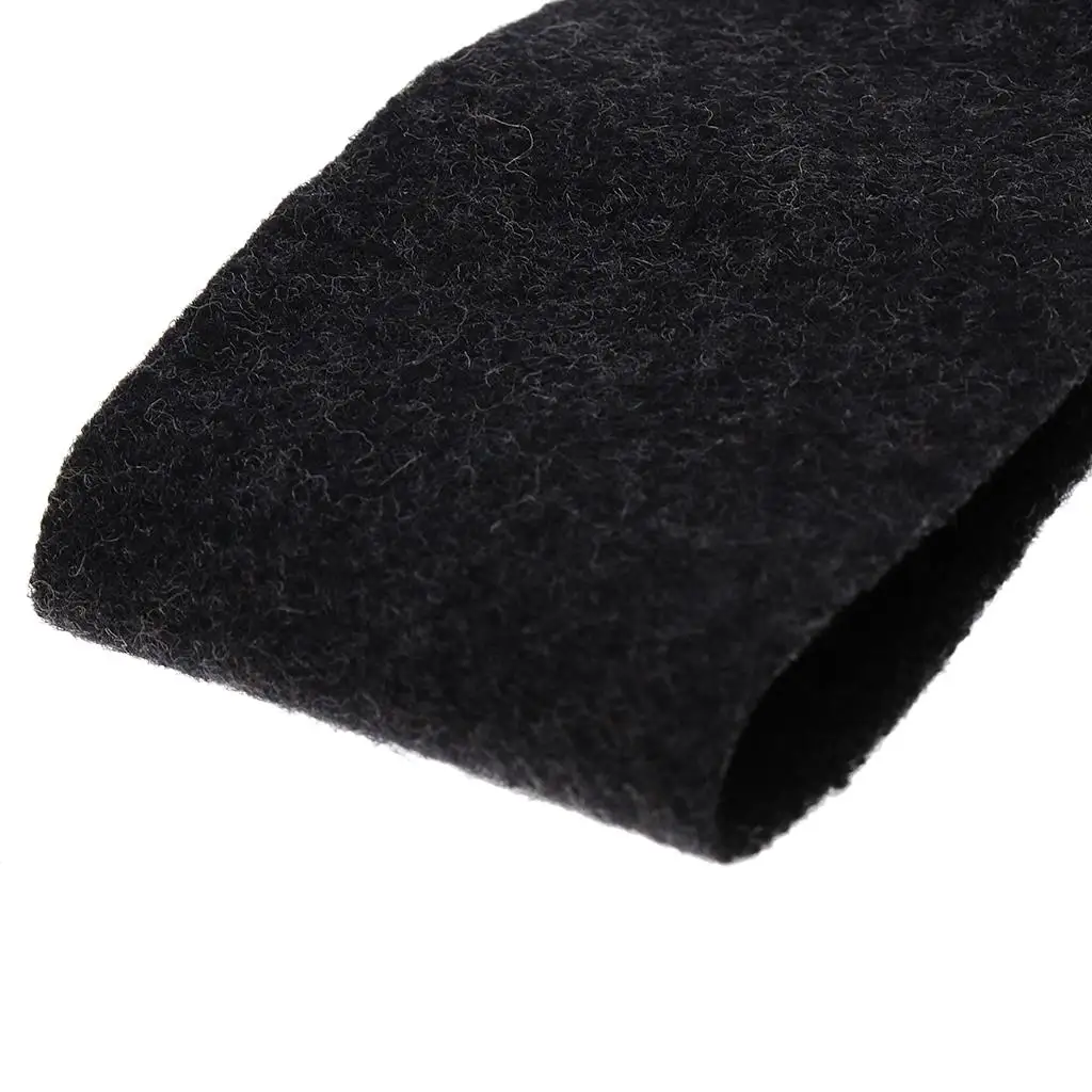 2 Pieces Erhu Wool Silencing Pads Practice Exercise Mats Black for Erhu Player