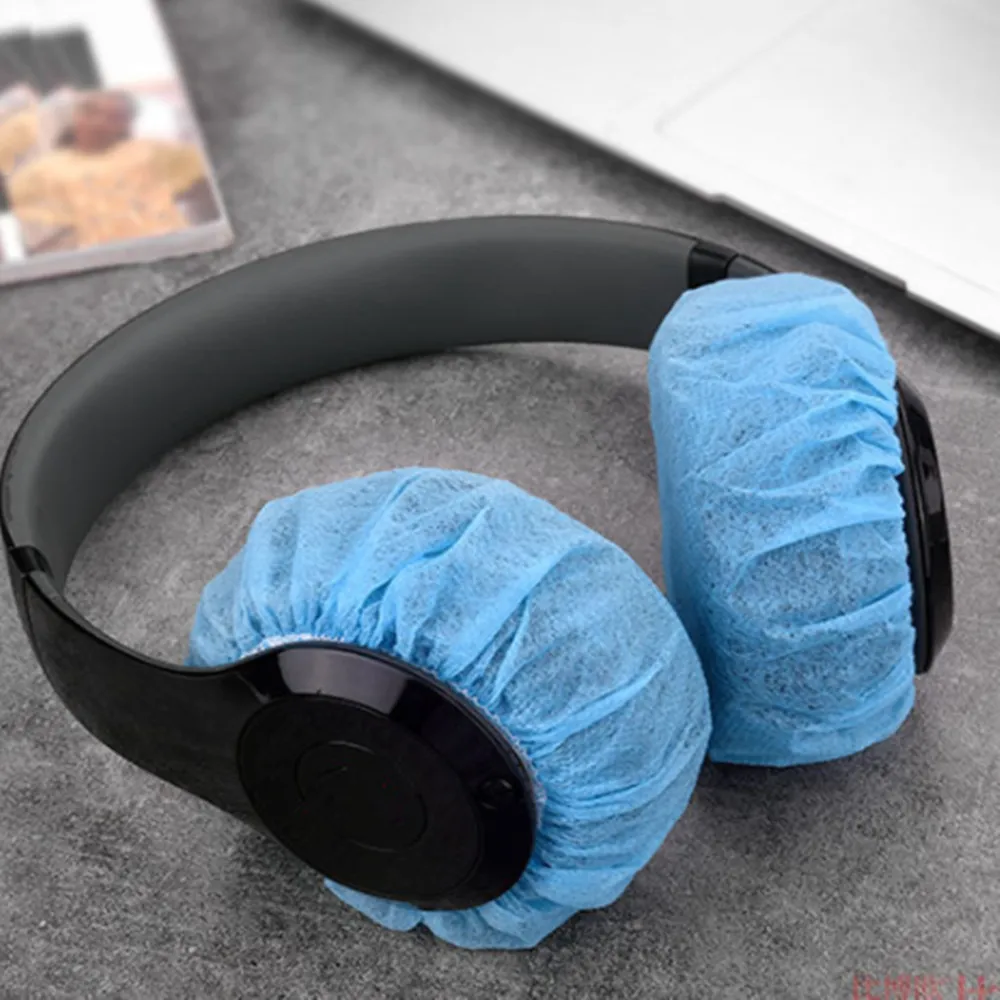 100Pcs/Bag Disposable Headphone Cover Nonwoven Earmuff Cushion Within