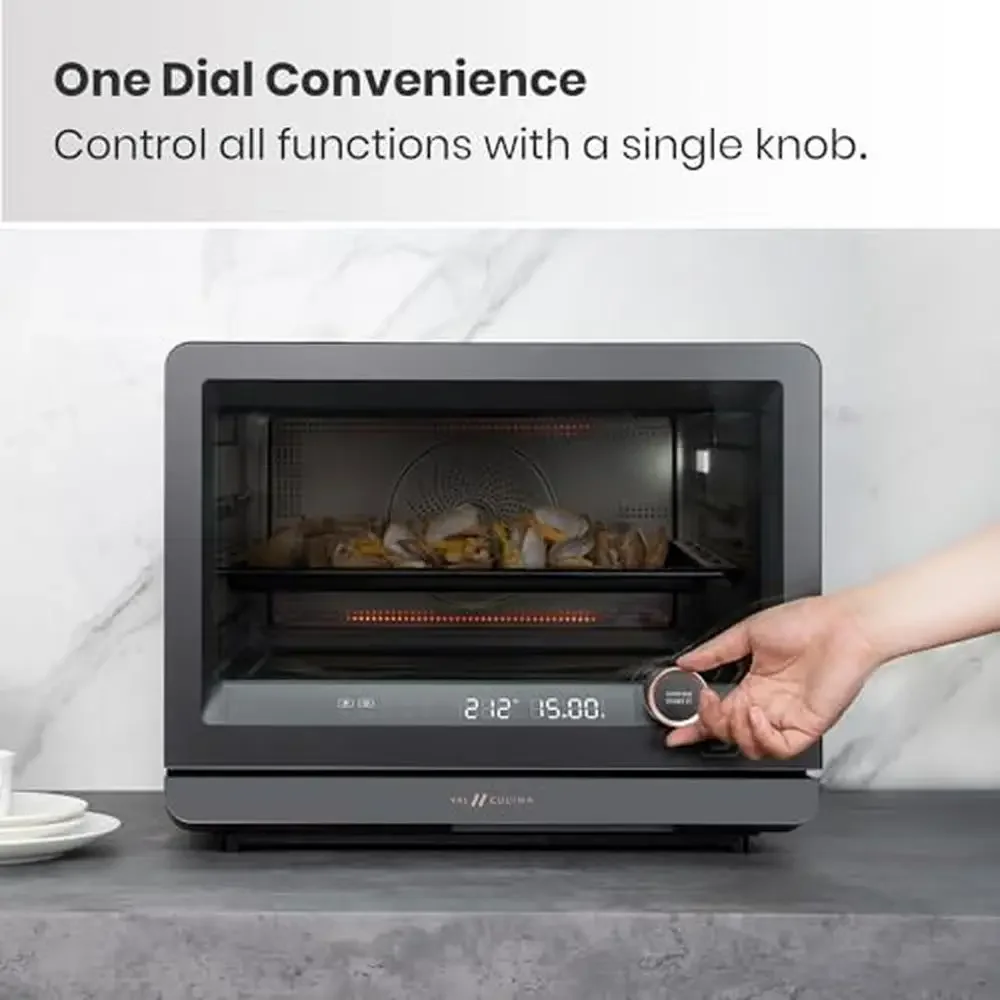 Steam Convection Oven 7-in-1 Countertop Air Fry Bake Sous Vide Ferment Built-in Recipes Food-grade Anti-Scalding Easy Operation 3
