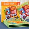 Magnetic Puzzles Games for Kids Busy Quiet Cartoon Animals Jigsaw Book Montessori Baby Educational Toys Children's Early Gifts 4