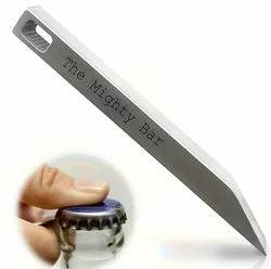 Ultimate Stainless Steel Multi - Tool Keychain: Pocket Knife, Bottle Opener & Mighty Bar (1pc)