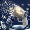 Fully Automatic Bubble Machine Children Toys Electric Soap Blower Electric Bubbles Maker with Lights Kids Gift Party Games 1