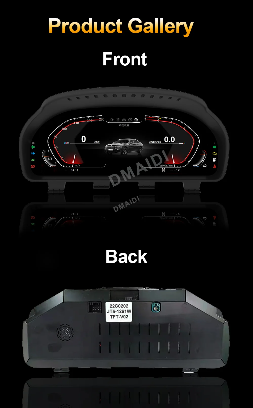 Panneau QLED multifonctionnel LCD Auto First, tableau Prada, cluster  numérique, adapté pour BMW Série 1, E87, E88, BMW 3, E90, bronchE84, Bery  E83