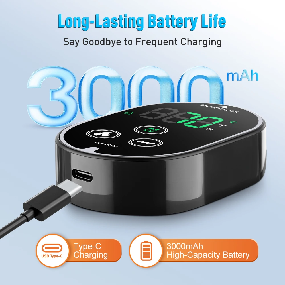 New Electric 3-in-1 Ankle Calf Foot Vibration Massager 6 Levels Hot Compress Massage Ankle Brace Plantar Fascia Leg Muscle Relax