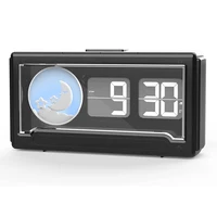 Digital Flip Clock, Alarm Clock with Night Light, Snooze, 12/24H, Easy to Set, Desk Clock Battery Operated for Bedroom, Office 1