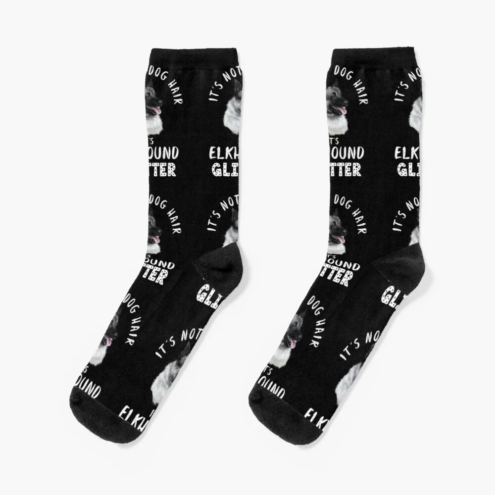 It's not dog hair it's NORWEGIAN ELKHOUND glitter funny dog quote Socks Christmas Stocking Sports Stockings Man 100 norwegian photographers