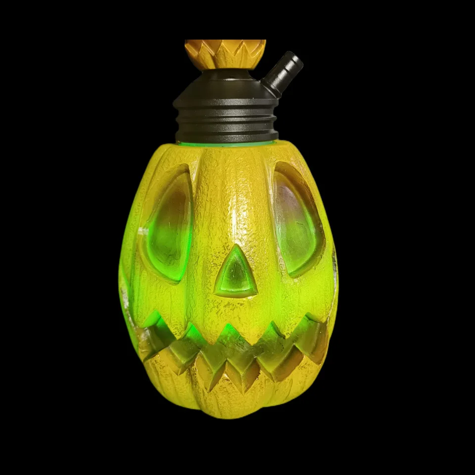 Pumpkin-Model Arabian Hookah Set with Color Light and Resin Process Bongs in Australian