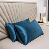 Pillowcase For Smoothy Silk Pillow Cover Silky Satin Protect Hair Beauty Pillow case Comfortable Pillow Case Home Bedding Decor 1