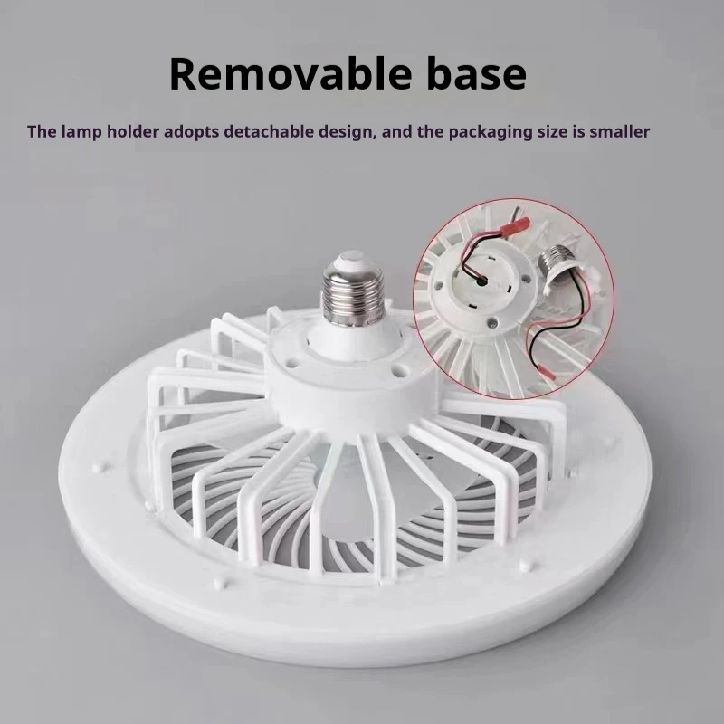 Led fanlight E27 screw ceiling fanlight home kitchen ceiling remote control fanlamp energy light 4