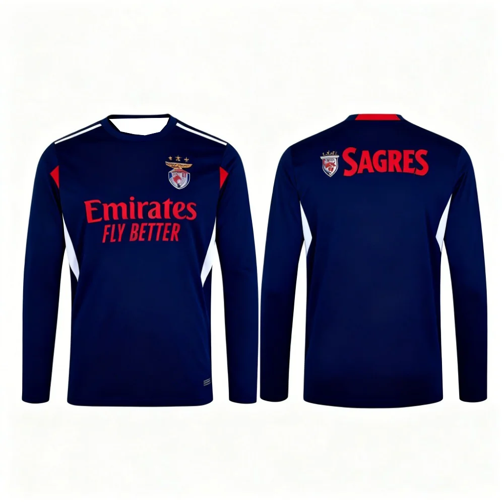 Benfica Portugal Heim Eltern-Kind Fußball-T-Shirt Atmungsaktives Schnelltrocknendes T-Shirt Fußball-Trainingsshirt Geeignet für 2026 – Detail 4