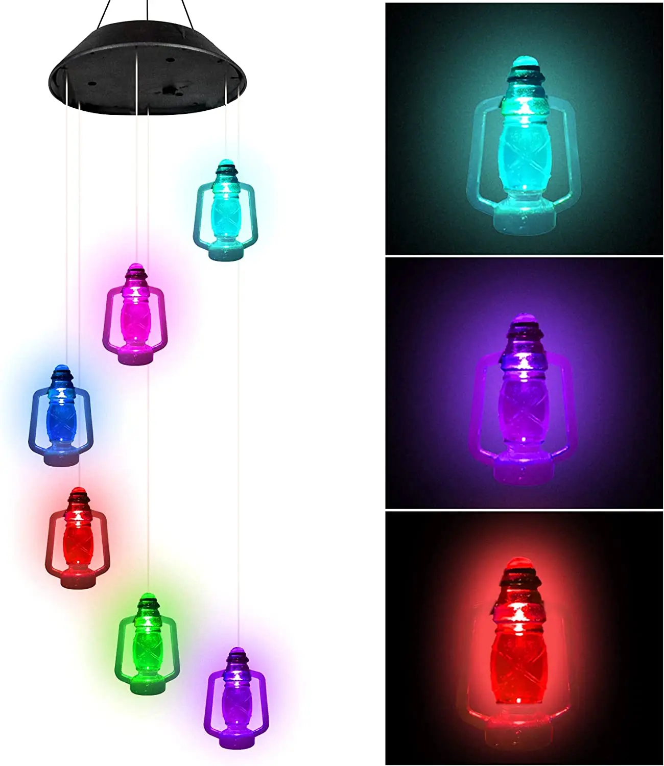 

Solar Wind Chimes Garden Decor Outside Solar Lights Outdoor Decorative Decor Windchimes Gifts for Mom Indoor Balcony Window Yard