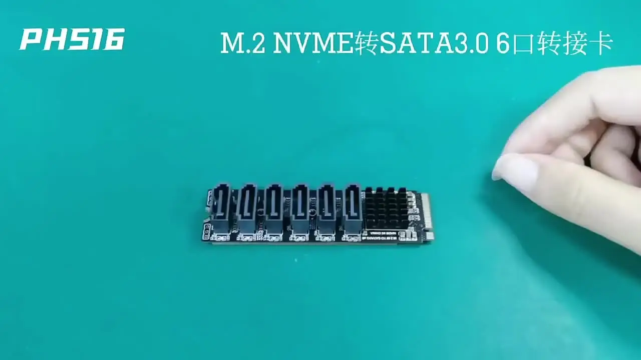 サーバー拡張,m.2 nvme pci-e x4 x8 x16から6ポート3.0へのアダプター
