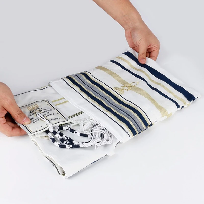 Israel Judaism Talit Prayer Scarf For Women Men Messianic Jewish Tallit Morning Prayer Shawl With Bag Tassels Wraps Scarves