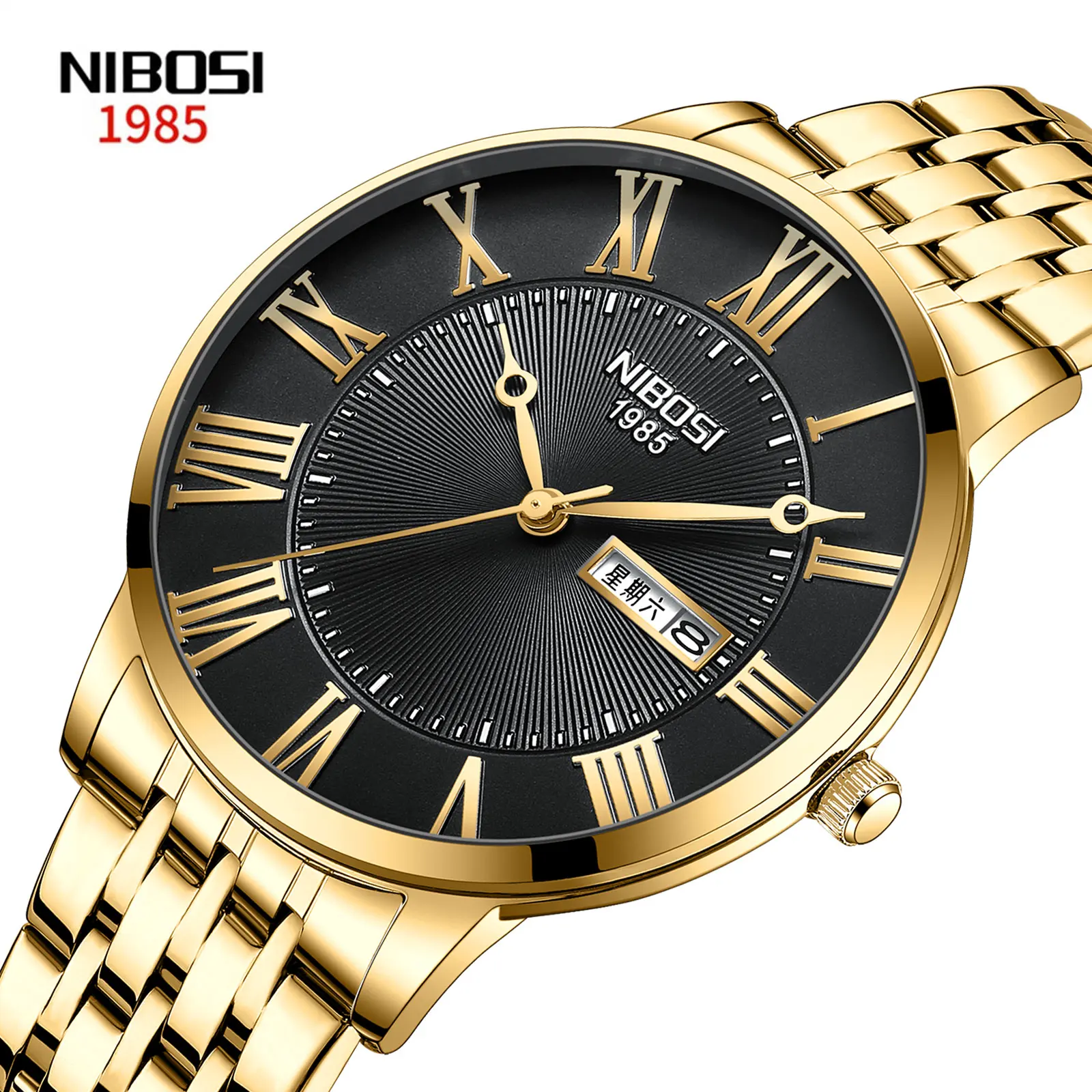 NIBOSI Relogio Masculino New Watches For Men Waterproof Sport Quartz Chronograph Top Luxury Brand Watches Men Clock Reloj Hombre 
