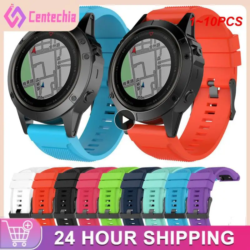 

1 ~ 10 шт. 26 мм 22 мм 20 мм силиконовый ремешок для Garmin Fenix 6 5 6X/Fenix 6X 5X 5S Plus/Fenix 7 7S 7X быстросъемные легко подходят для часов