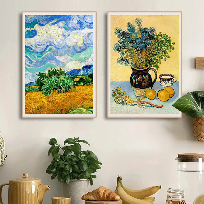Starry Night Canvas Art: Vincent Van Gogh Inspired Wall Decor