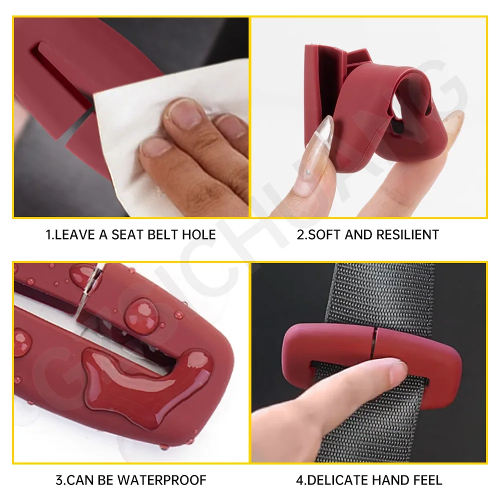Car Seat Belt Protective Cover For Lexus IS250 IS200 IS300 NX RX RC GS Seat Belt Buckle Protective Cover Interior Accessories car accessories seat belt covers seat belt protection seat belt protector car seat belt accessory
