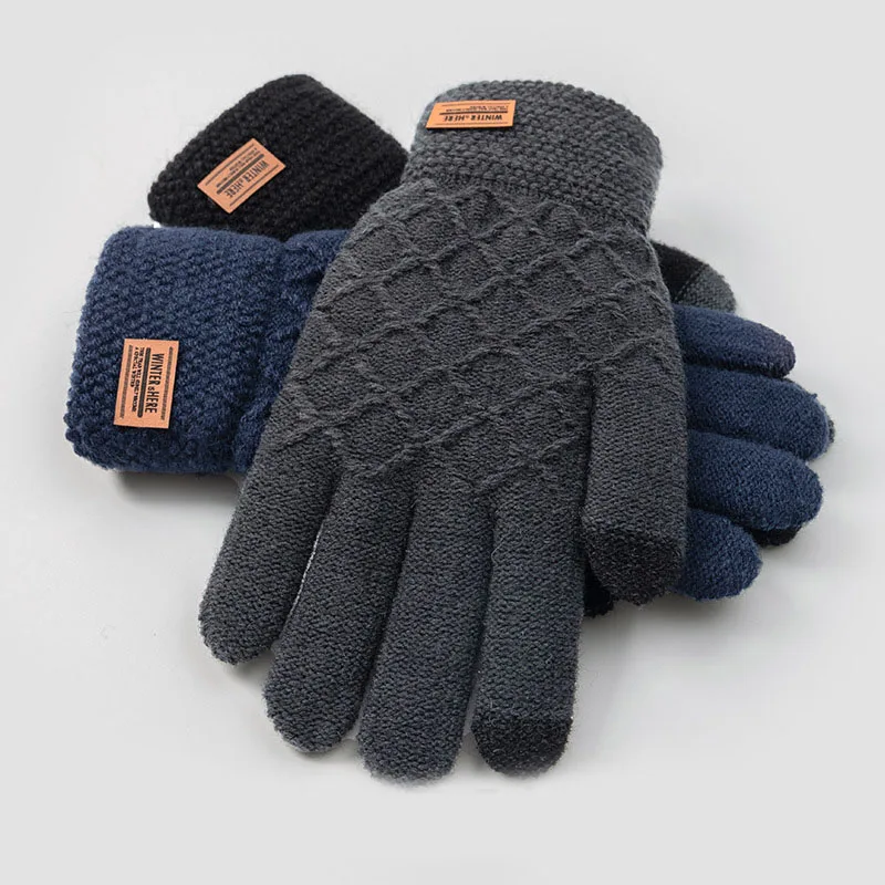 Winter Touchscreen Wool Riding Gloves 5