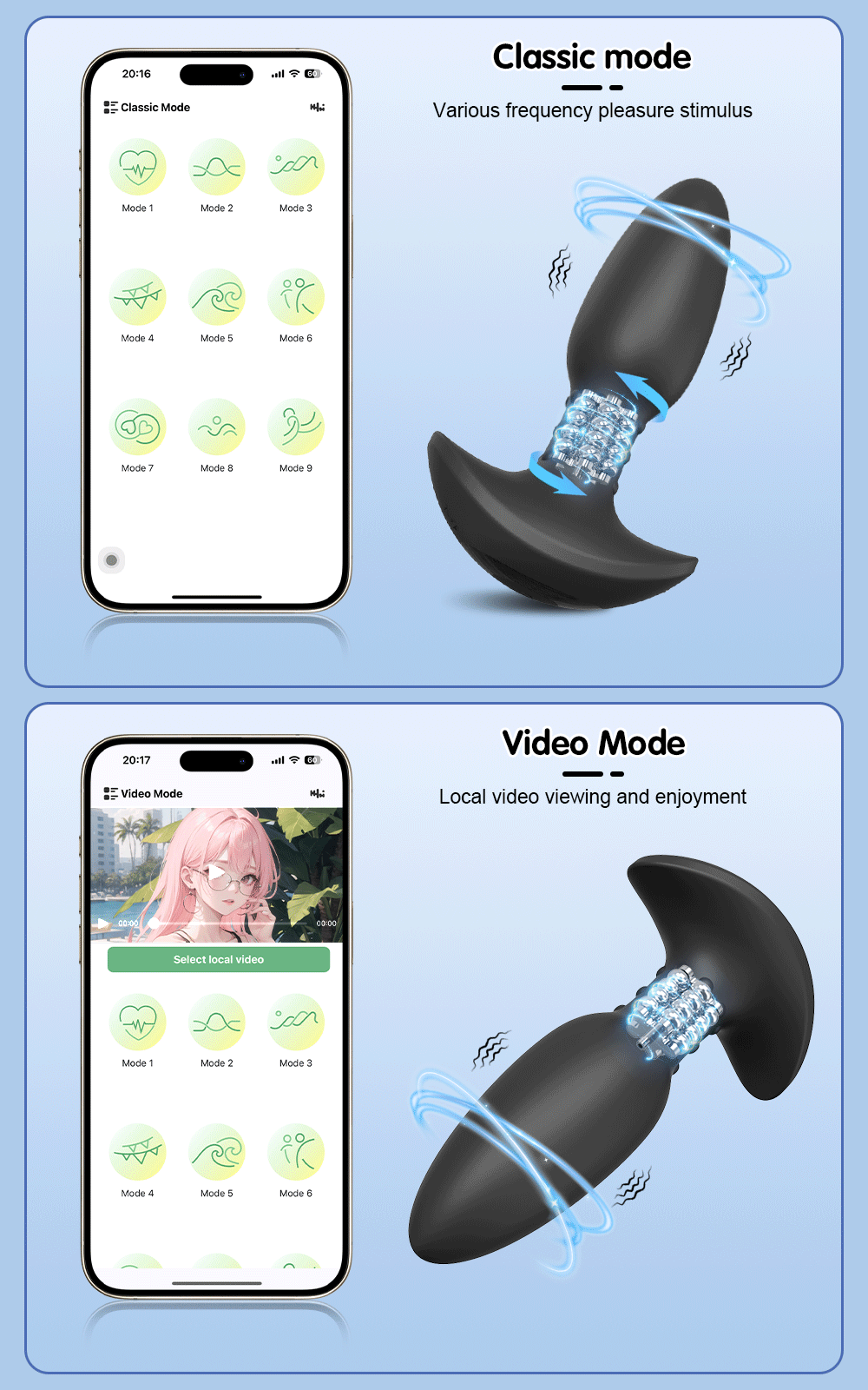 Plug Anal Tracy'sDog Com Rotação Embutida Wireless