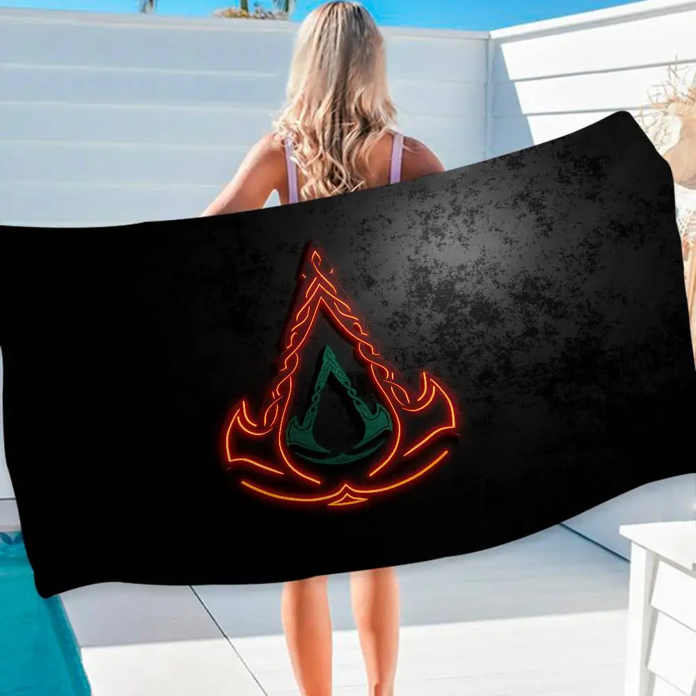 Assassin s Creed Microfiber Beach Towel Absorbent Quick dry Soft Yoga Swimming Resort Mountain Climbing Towel