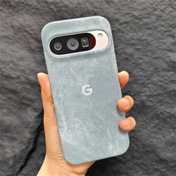 Luxury Denim Matte Shockproof Phone Case - Fashionable & Durable Cover - Google Pixel 8 Pro (Gray)