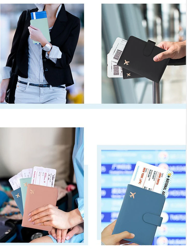 RFID Passport Cover Case Passport Holder Multifunctional Passport