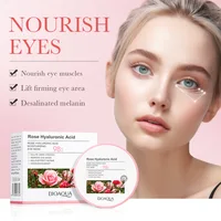 60pcs BIOAQUA Rose Hyaluronic Acid Eye Mask Anti Dark Circles Eye Bags Moisturizing Firming Eye Patches Skin Care Products 2