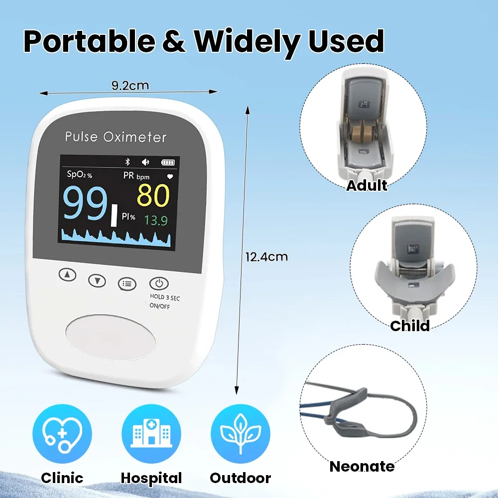 Portable Veterinary Pulse Oximeter Vet Handheld Monitor Pet SpO2 Pulse Monitor f