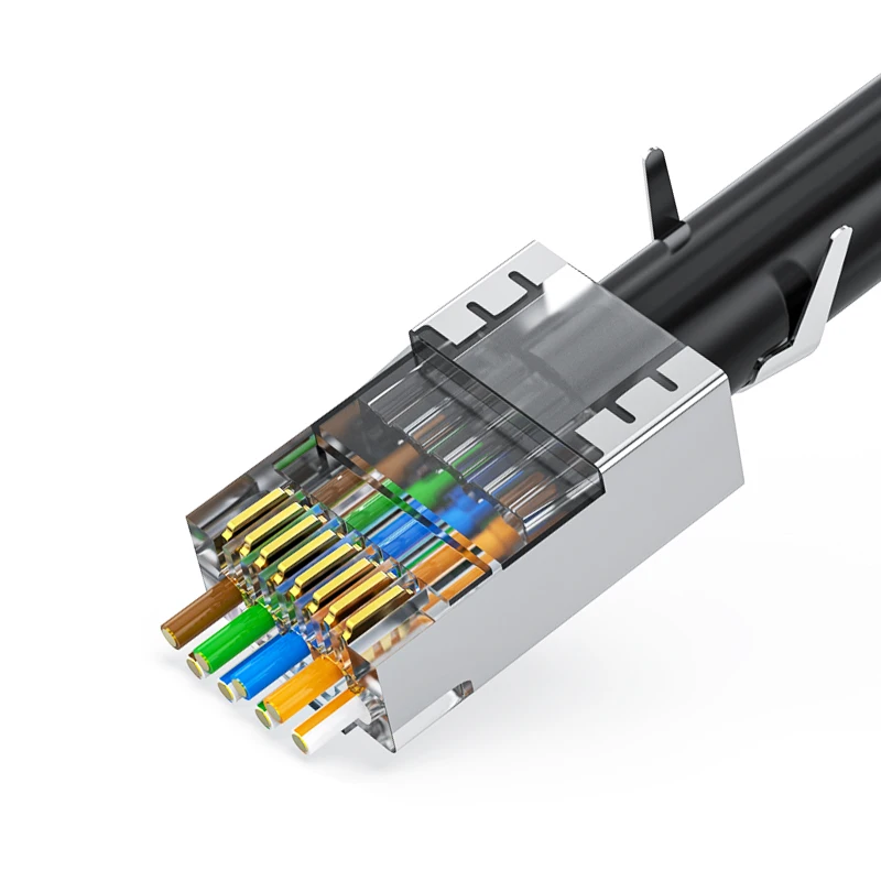 Cerioll Connecteurs RJ45, Prise RJ45, Connecteur RJ45 CAT6, 12 PCS CAT6