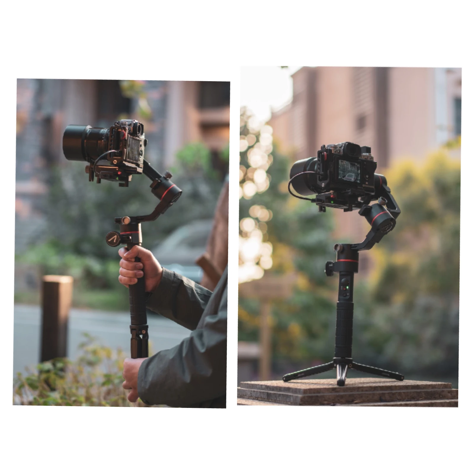 ACCSOON A1 PRO 스태빌라이저,  및 캐논 카메라용, 1080P 지지대 IOS 안드로이드 3.6kg 부하 용량 및 100m 변속기 거리