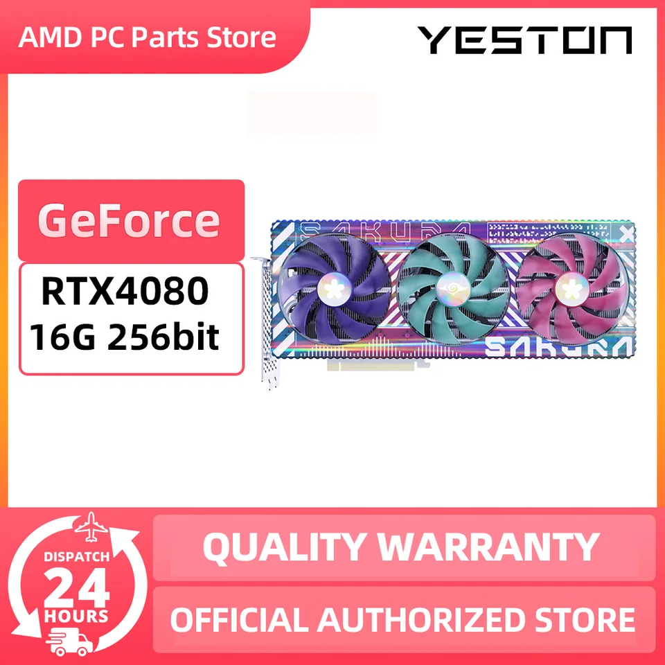 YESTON GeForce RTX 4080 Graphics Card 16G 256bit GDDR6X RTX4080