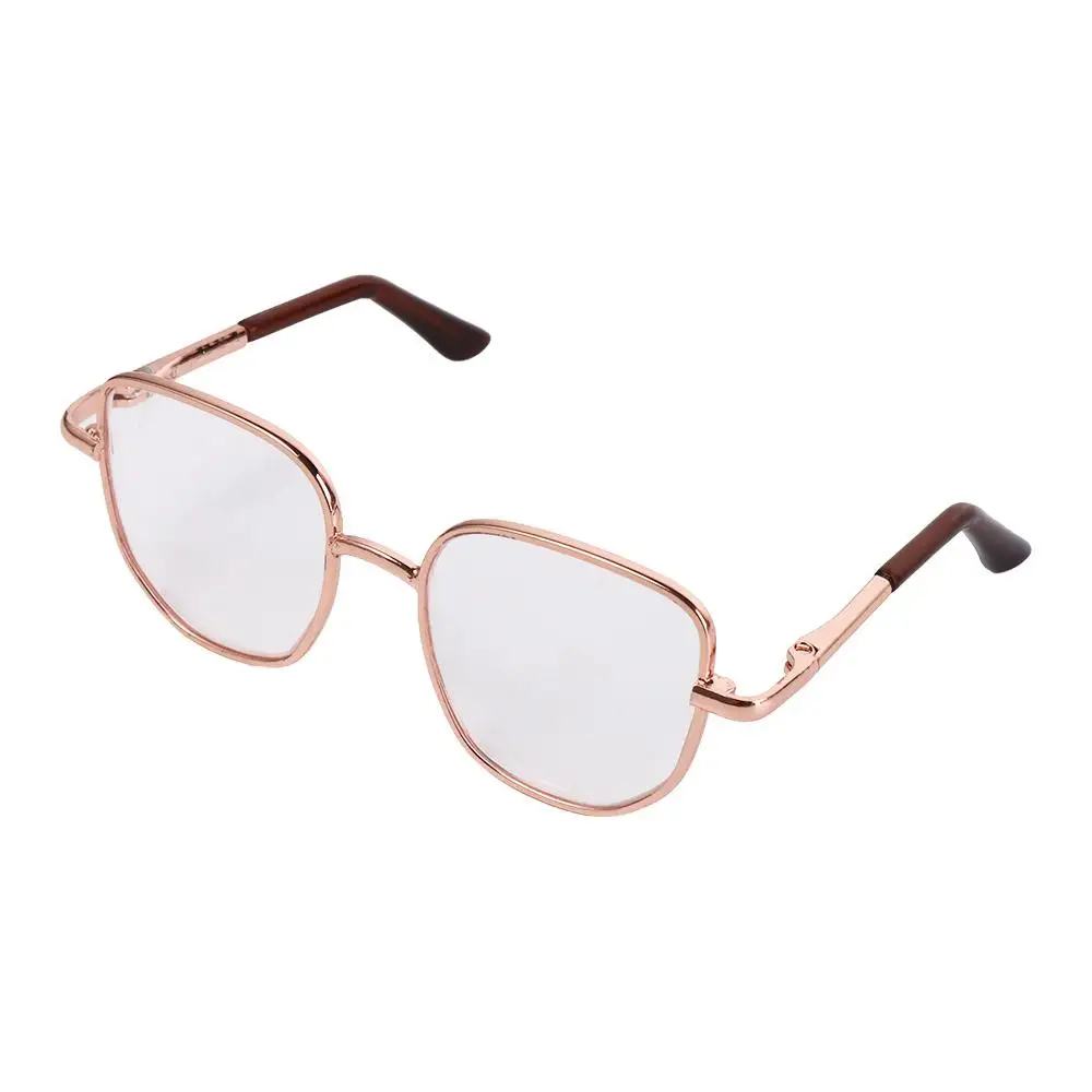 Lovely Preppy Cotton Doll‘s Glasses Soft Silver Cotton Doll Eyeglasses Cartoon Golden Idol Doll Glasses Cotton Stuffed Doll