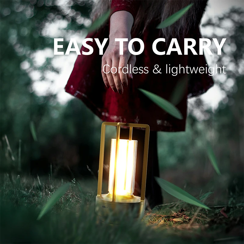 Portable Cordless Led Desk Lamp Touch Three-Color Infinite Dimming Rechargeable Battery Dimming Lighting for Restaurants Bedroom Bar Camping led light desk lamp led desk lamp