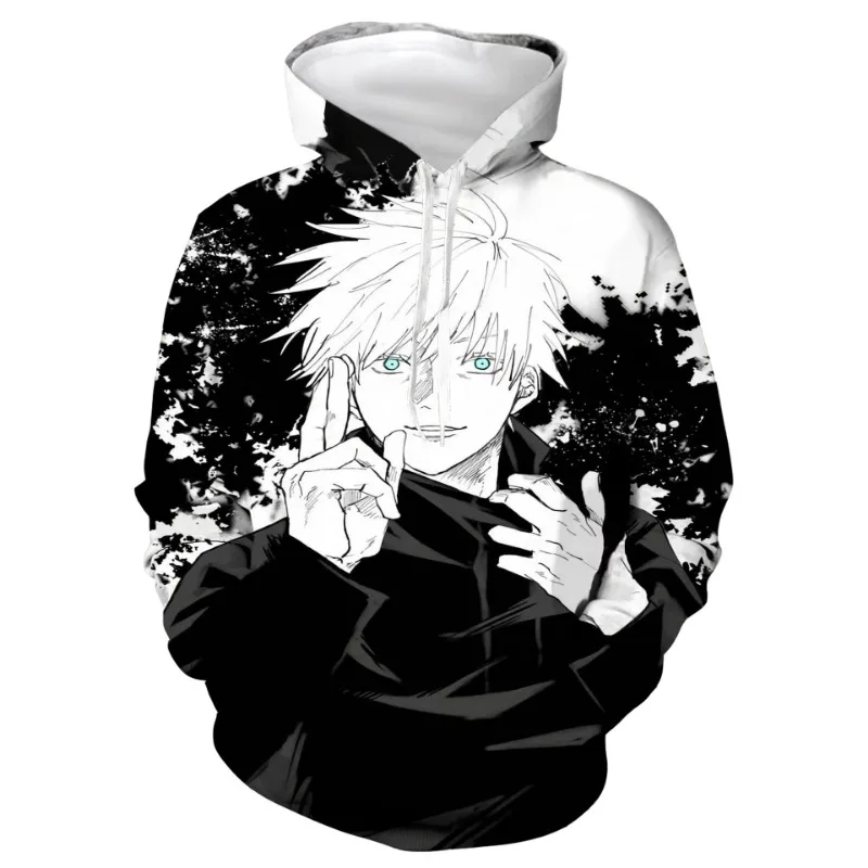 Jujutsu Kaisen Satoru Gojo Yuji Itadori Fushiguro Megumi Hoodie Anime