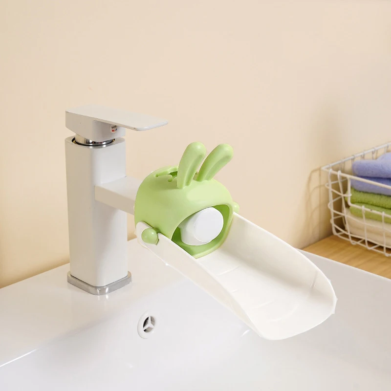 Children Bathroom Rabbit Tap Faucet Extender Water-saving Cartoon Kids Baby Wash-hand Faucet Extension Bathroom Accessories 5
