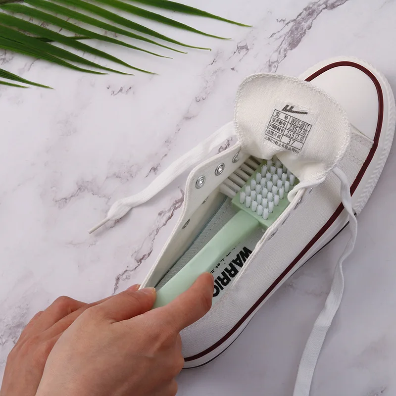 Household Shoe Washing Brush Five Side Brush Multifunctional Laundry Brush White Shoe Collar Cleaning Brush Long Handle Brushes 2