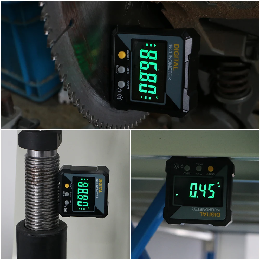 SHAHE New Angle Protractor 360 Degree Mini Electronic Digital Protractor Inclinometer Angle Finder Gauge Measurement Box 4