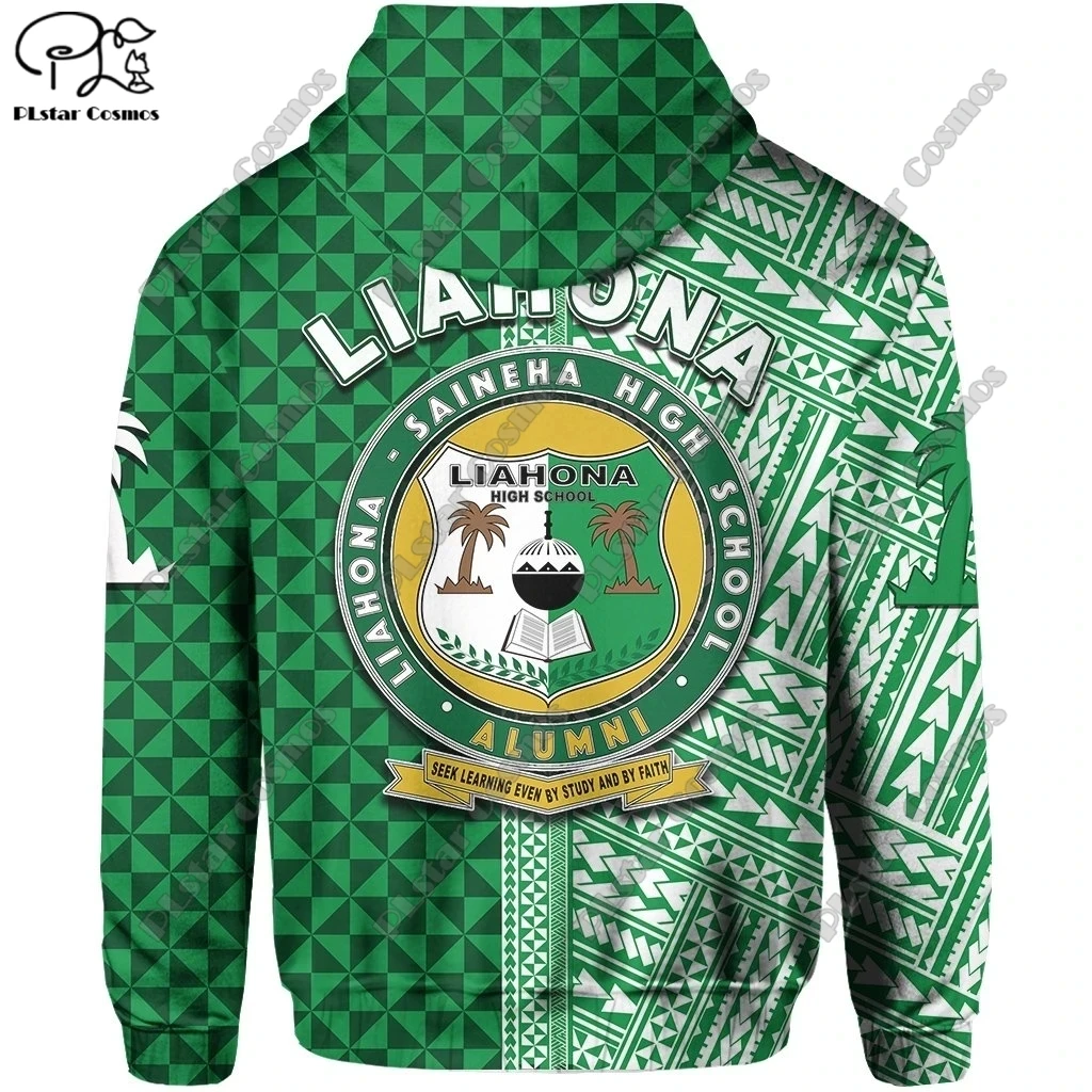 PLstar Cosmos 3D Print Newest Tattoo Tonga Liahona High School Art Harajuku Streetwear Pullover Unique Unisex Hoodie/Zip