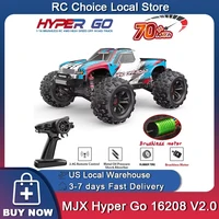 MJX 16208 V2.0 1/16 Rc Cars 4WD Off-Road Racing Truck Brushless 2.4g RC Cars Hyper GO High-speed Drift Remote Control Car Toys 1
